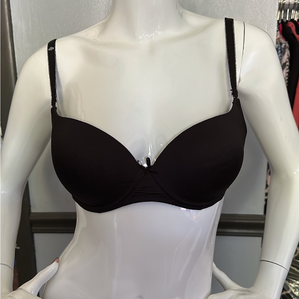 NWOT Sophie B Black Push Up Bra Size 34C